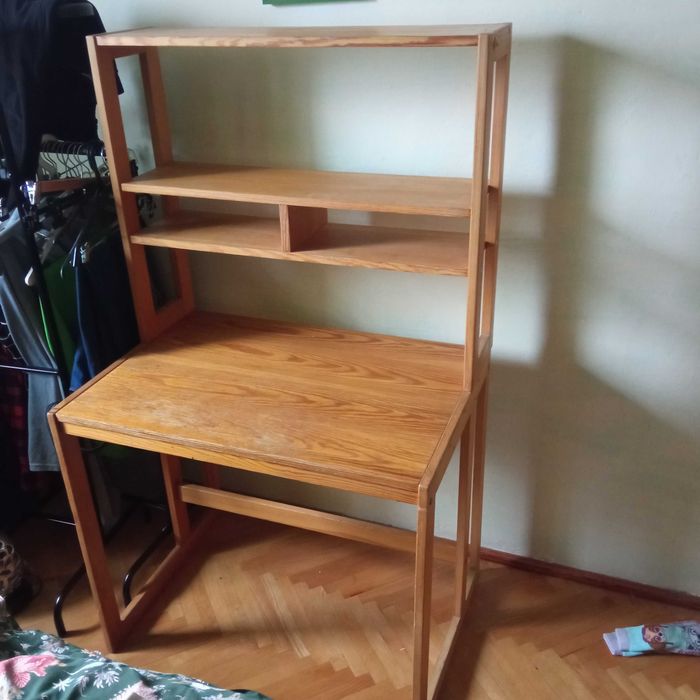 Biurko drewniane narożne