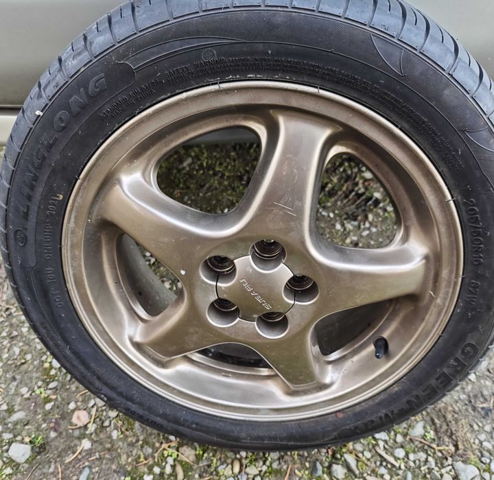 Oryginalne alufelgi SUBARU -stan idealny+ opony bieżnik 7,5 mm !