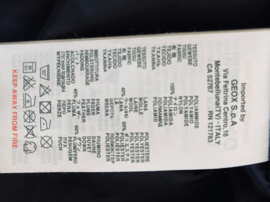 Męska puchowa kamizelka Geox Respira  r. M  /L jak  nowa