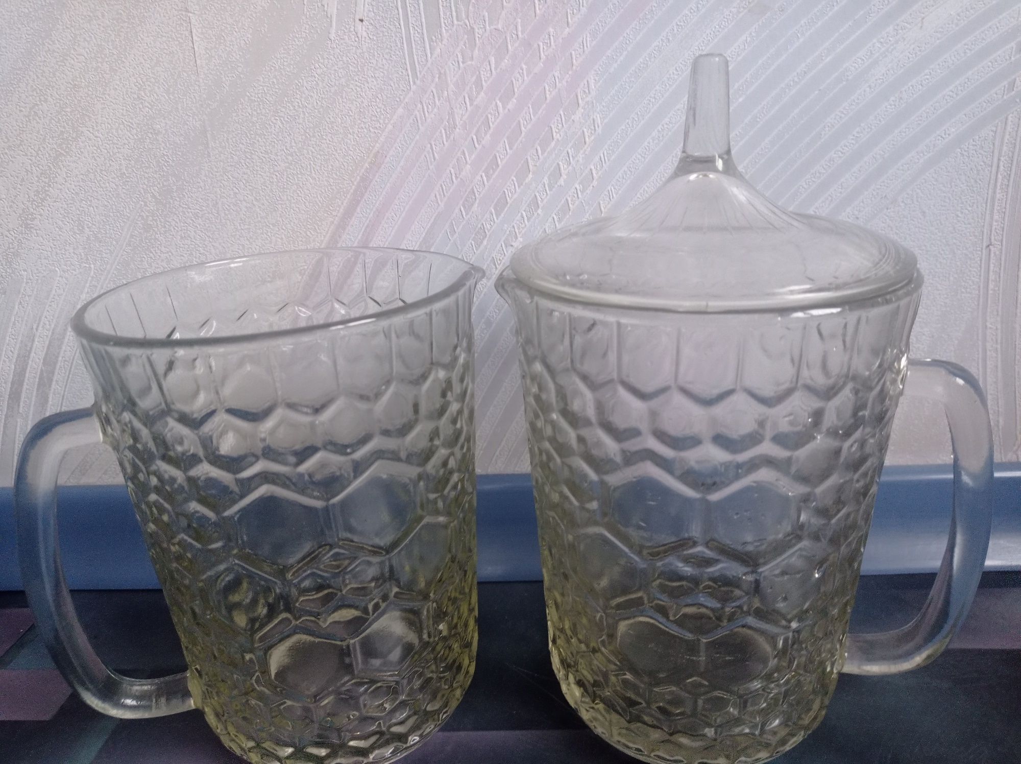 Пивные бокалы объем один литр. Произведены в СССР