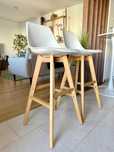 Banco Alto Nordic Edition 65 cm – Conforto e Estilo Nórdico