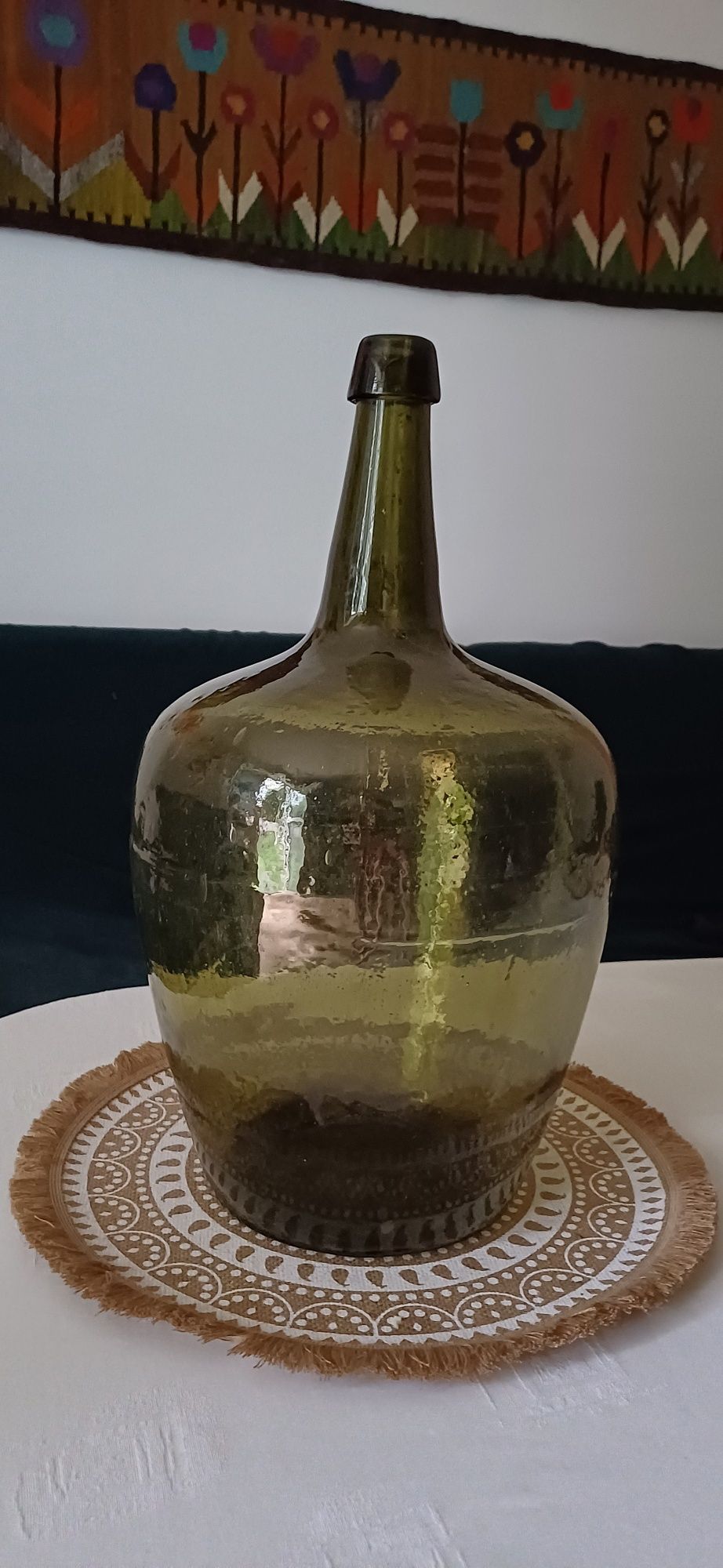 Gąsior butla do wina * 10l * zielone szkło
