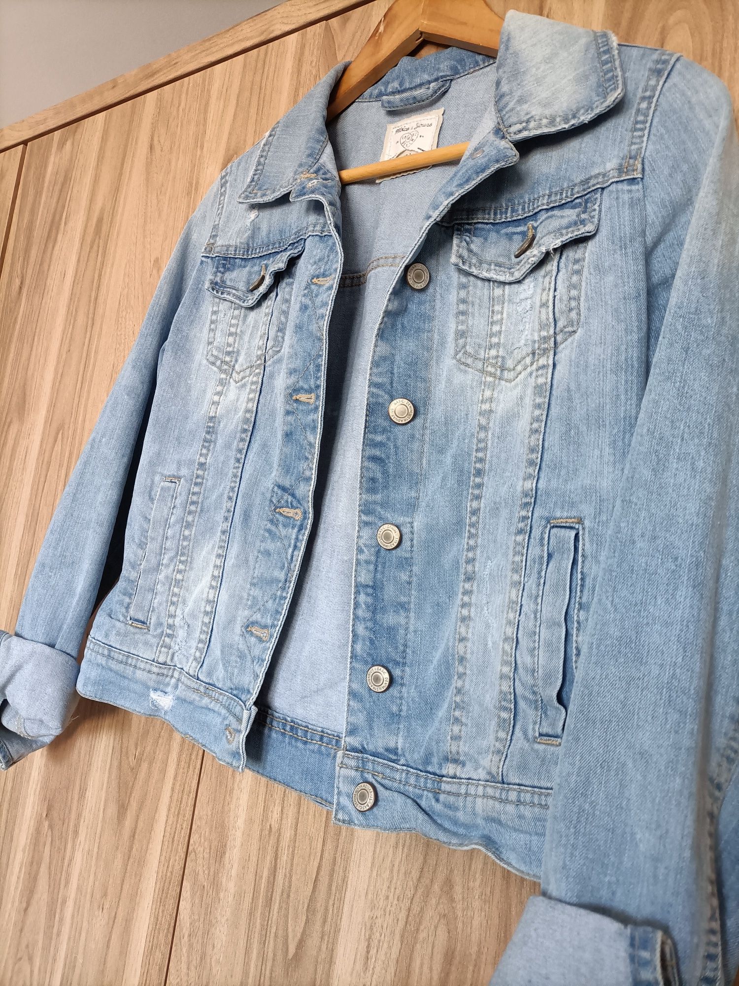 Kurtka przejściowa jeansowa dżinsowa denim S 36 Stradivarius