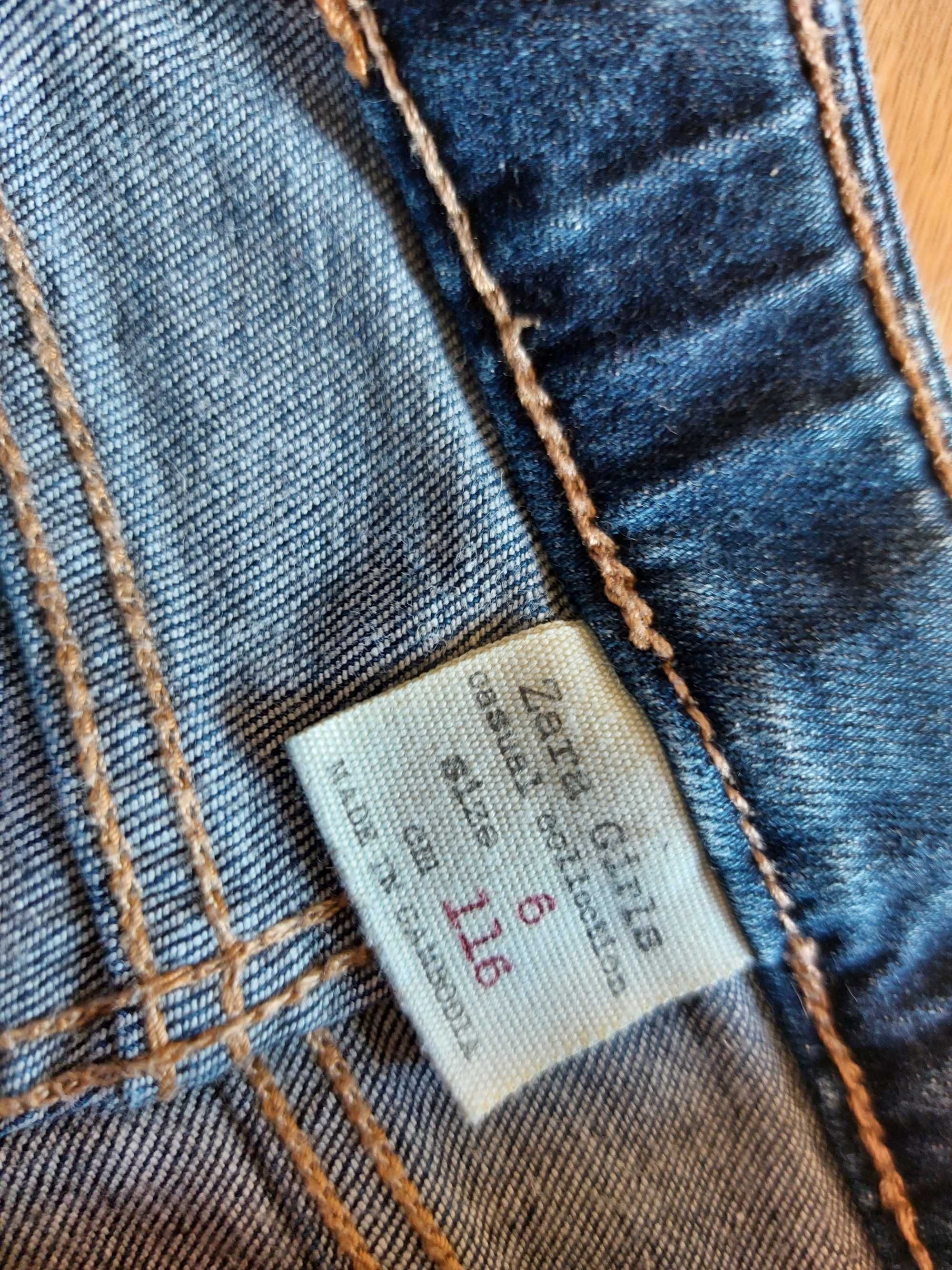 Jeansy dla dziewczynki, firmy Zara, 116 cm