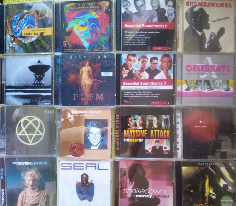 Cd аудио диски музыка 99 шт отличные альбомы Список Фото рок rock