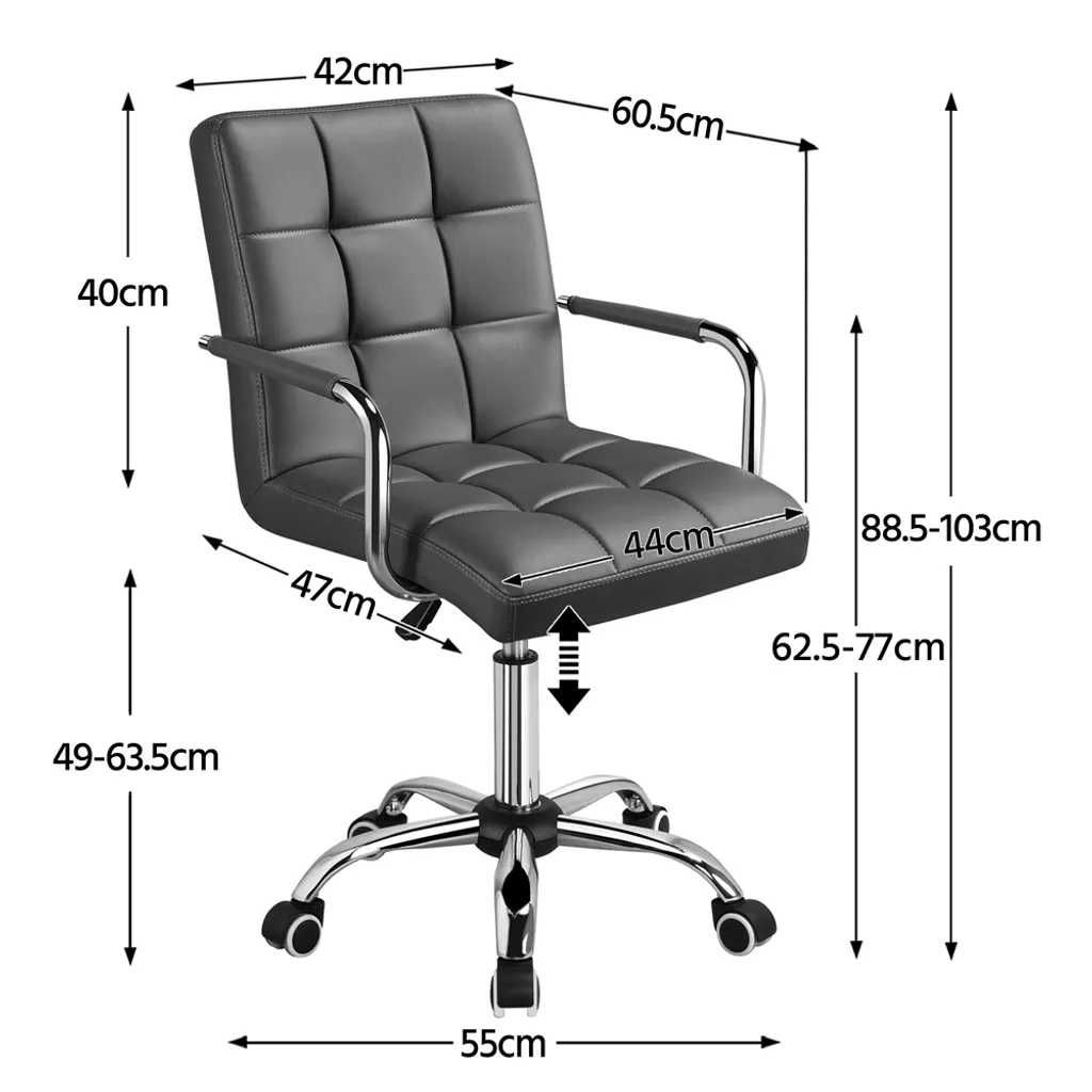 NOWE krzesło biurowe ze sztucznej skóry krzesło obrotowe na kółkach