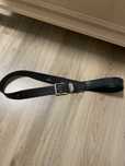 Pasek męski czarny szeroki SKÓRA dł 110cm bardzo zadbany