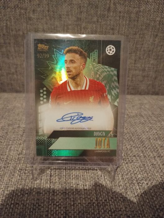 Topps x walkertkl ucc gold 2024-25 diogo jota autograf /99