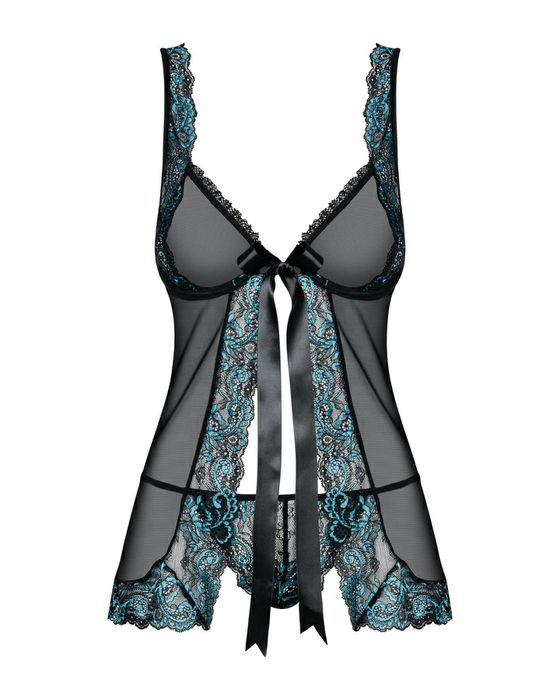 Bielizna nocna nowa Babydoll i stringi Obsessive Amanta