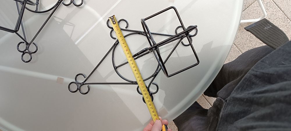 Kwietnik metalowy retro prl