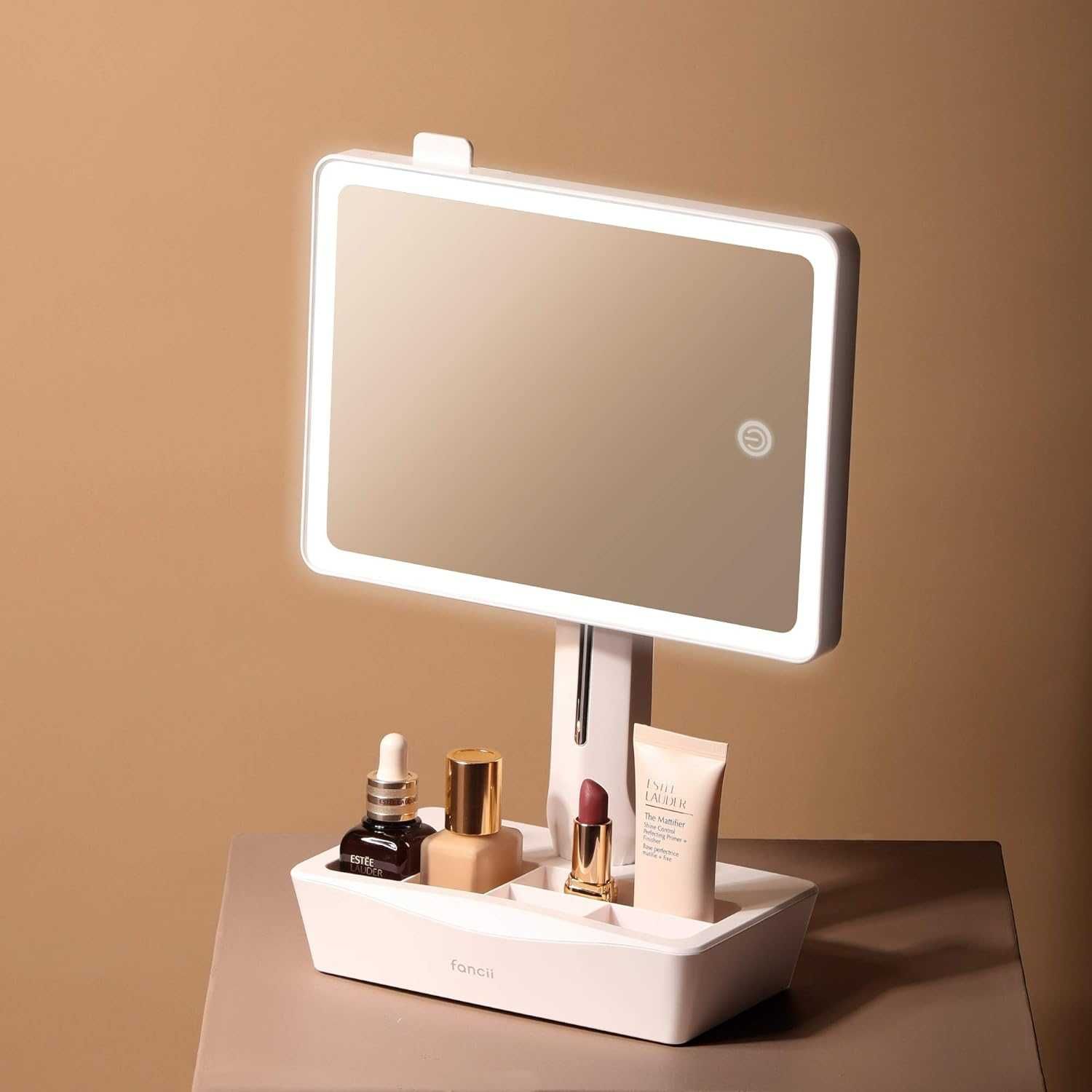 Nowe lusterko podświetlane / LED / USB / pudełko / podstawka !9308!