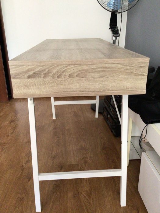 Biurko ABBETVED 48x120 dąb/biały