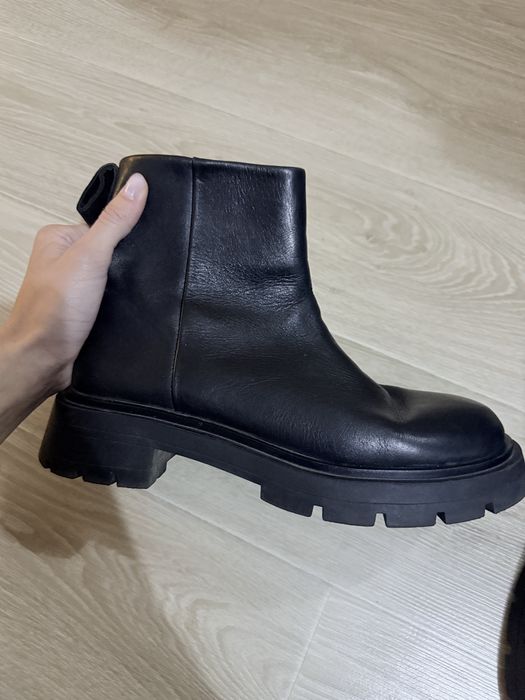 Ботинки zara кожанные