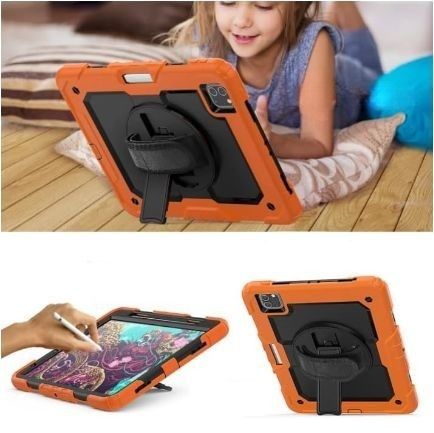 Etui do iPad Air 5/Air 4/Pro 11 z Paskiem na Ramię Pomarańczowe