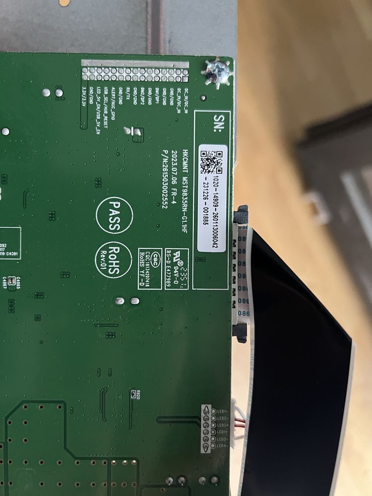 Продам ногу і плату від монітору MSI g273cq