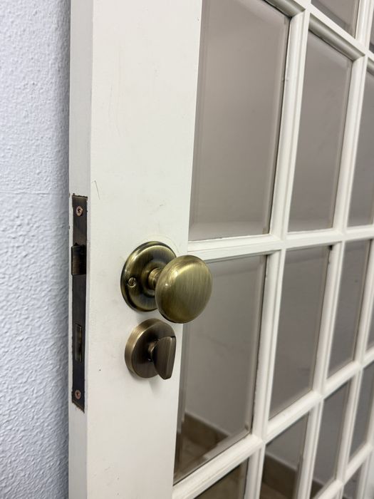 Porta interior madeira envidraçada