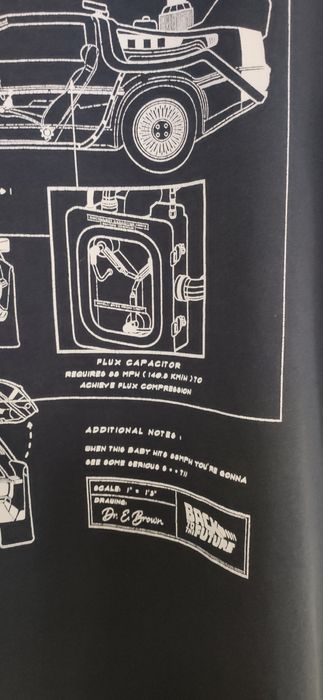 Koszulka crewneck Powrót do przyszłości logos Delorian