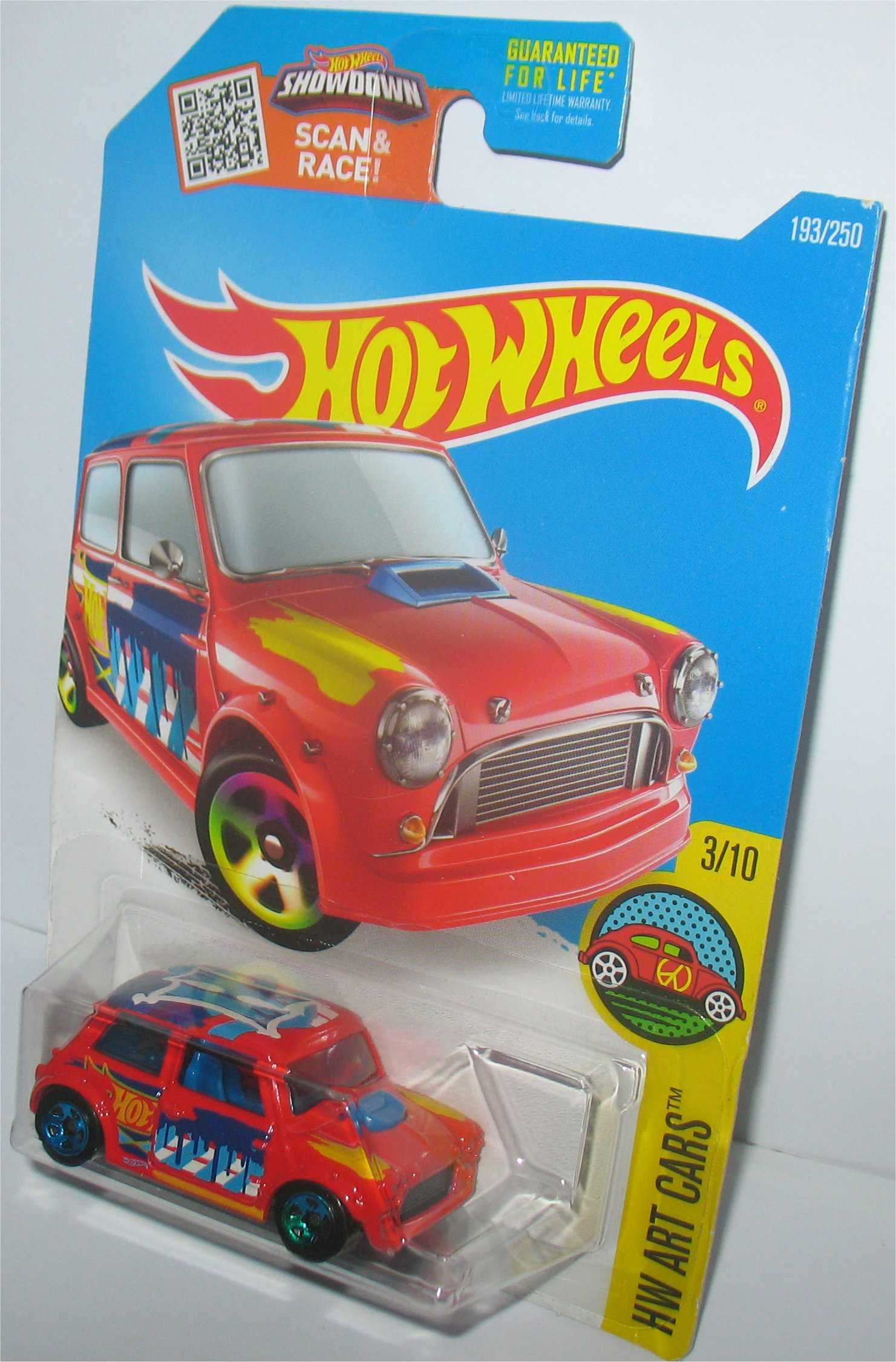 Hot Wheels - Morris Mini (vermelho - cartão longo - 2016)