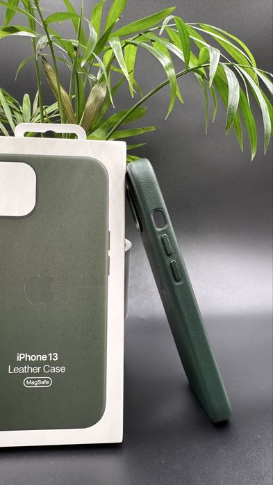Skórzane Magsafe Etui do Iphone 13 Green