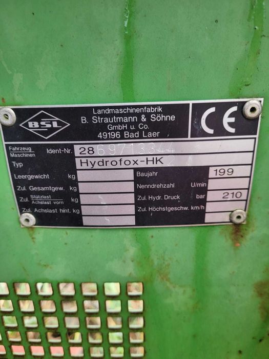 Wycinak Strautmann Hydrofox-HK