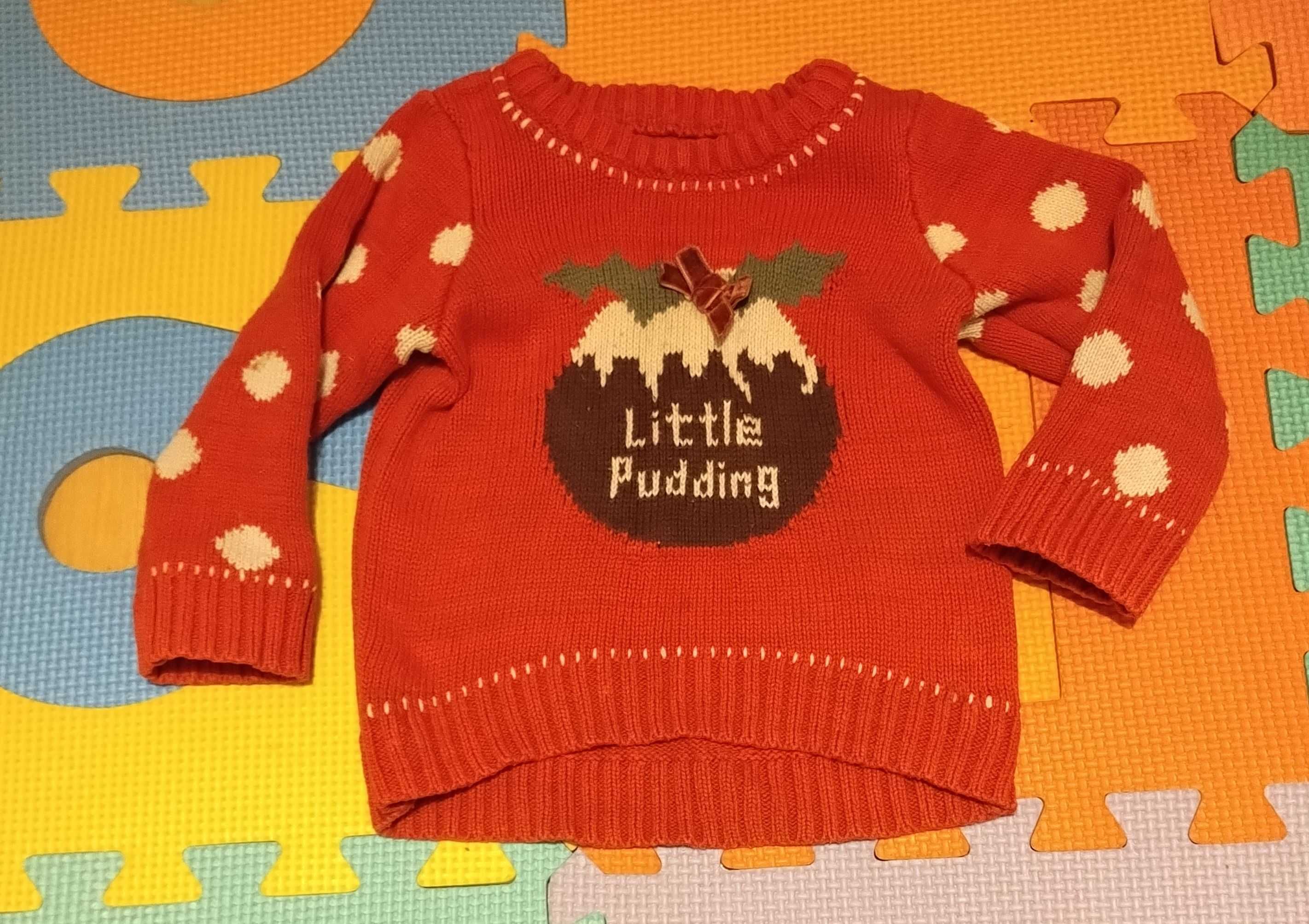Sweter świąteczny Mothercare 68-74cm, 6-9 msc