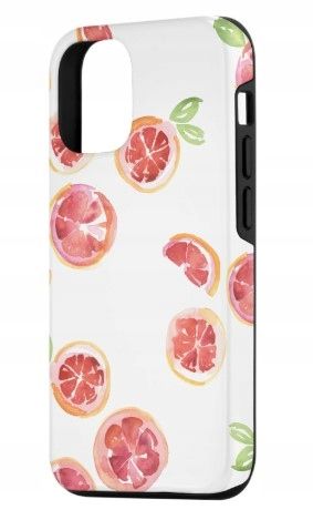 etui na iphone'a 12/12 pro wzór grejpfruta