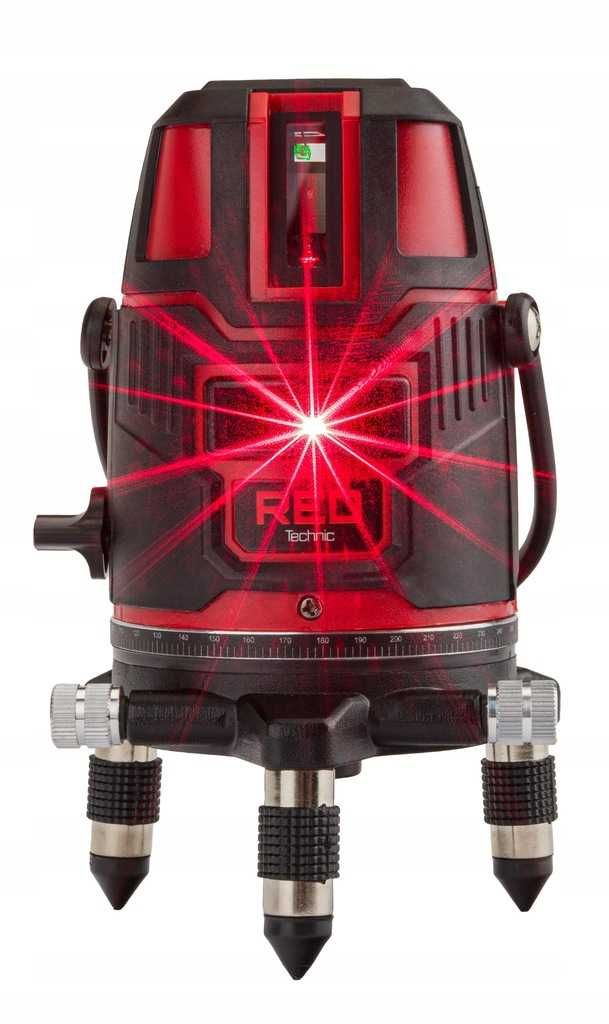 POZIOMICA LASEROWA laser krzyżowy 360 czerwony MOC RTPLK0037