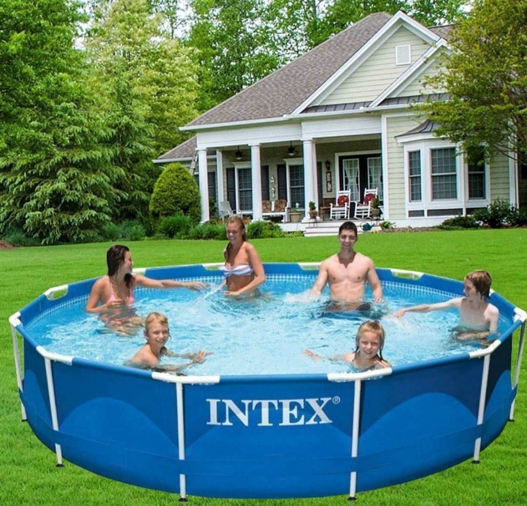 Бассейн каркасный Intex с фильтр-насосом размер 366х76 см