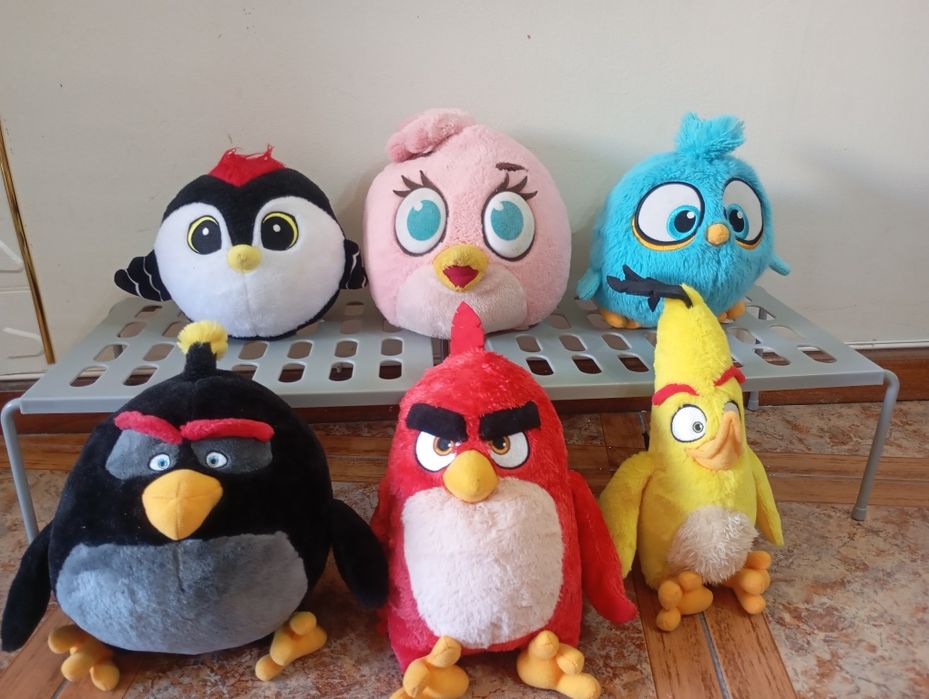 Coleção angry birds - 6 peluches