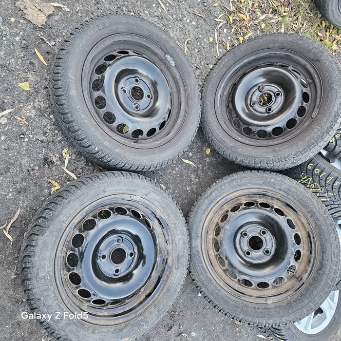 Koła zimowe 165/60/15 Toyota Aygo Citroen C1 Peugeot 107 4x100 7mm-6mm