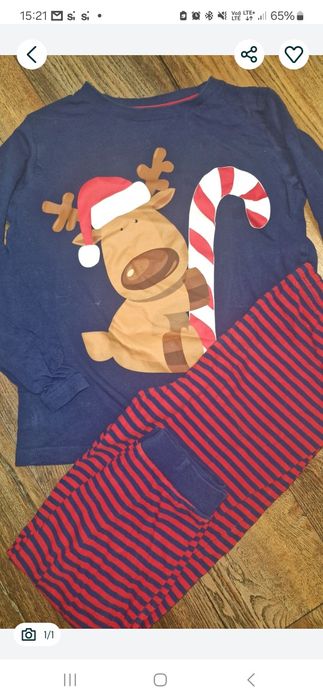 Pidżama renifer boze Narodzenie