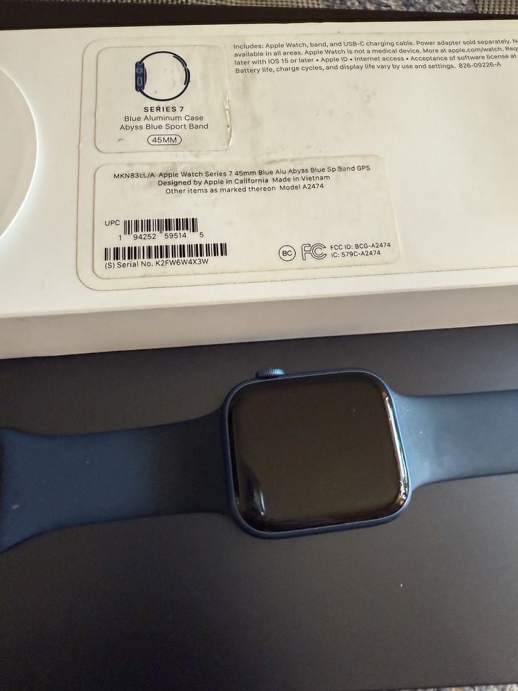 Apple Watch Series 7 Blue Aluminum Case