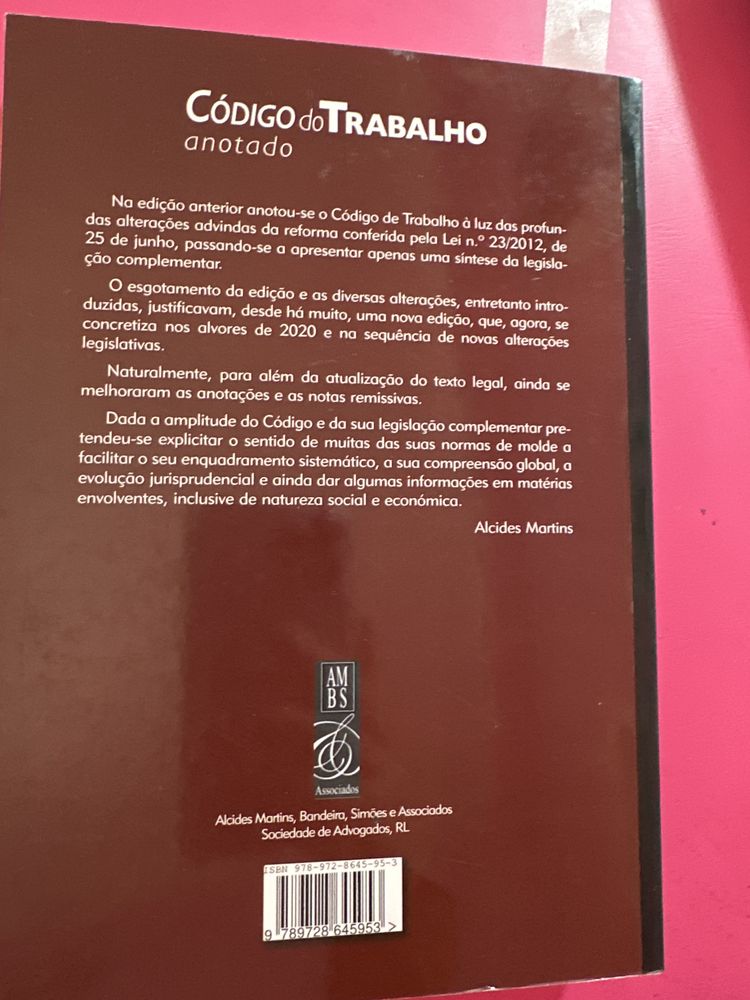 Código do trabalho anotado