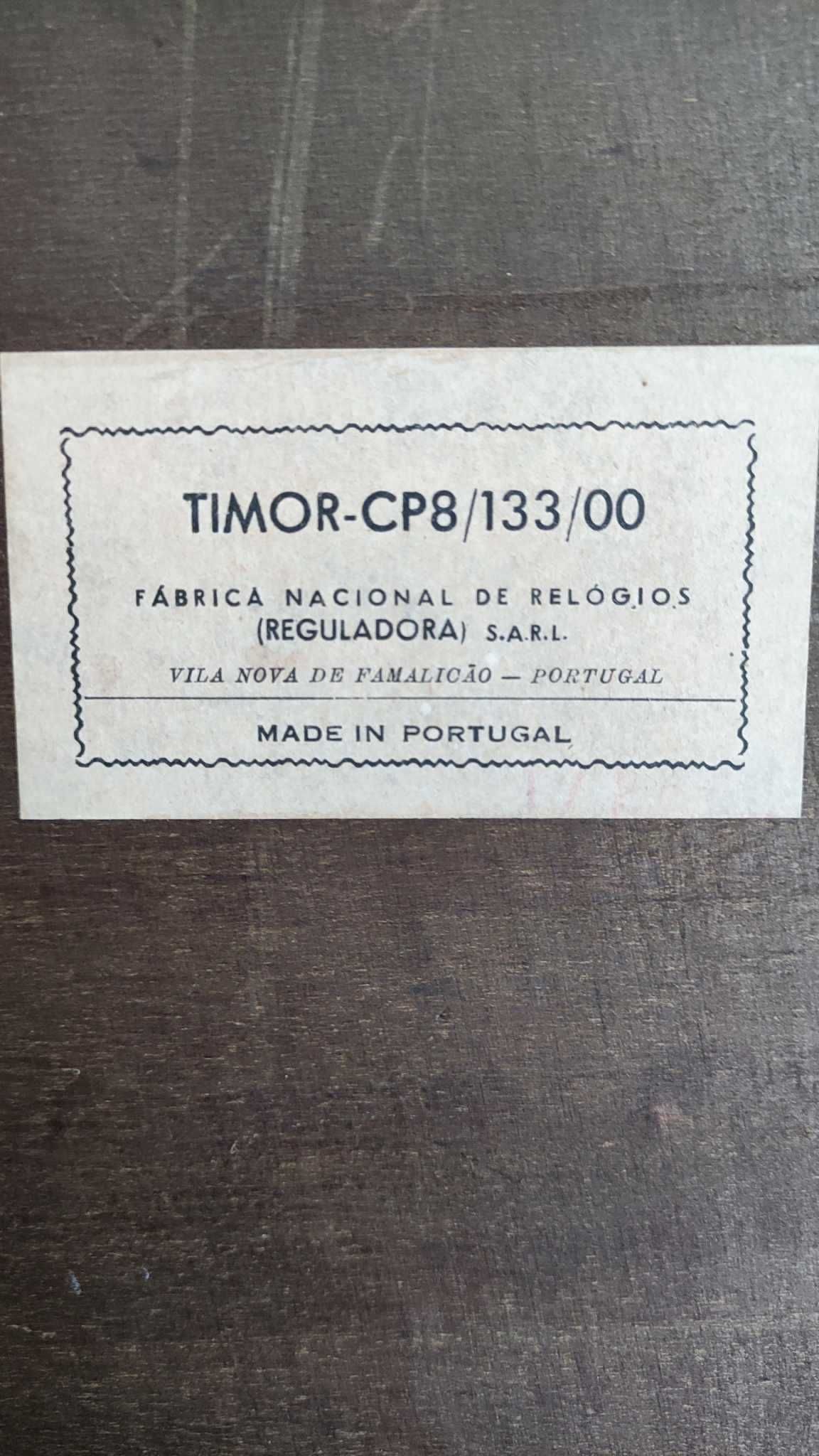 Relógio de parede marca Reguladora