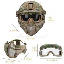 Kask Taktyczny ONETIGRIS MICH 2000  Z Maską I Goglami  Airsof