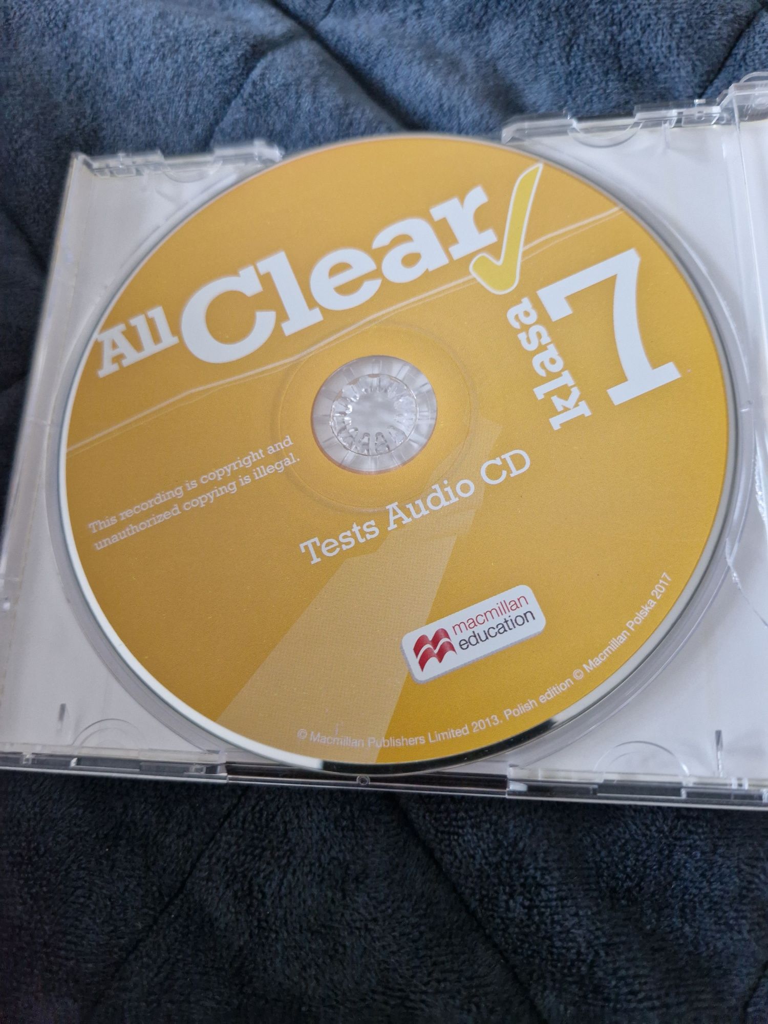 Sprzedam płytę all clear klasa 7 tests audio cd
