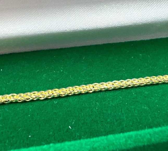 Złota bransoletka splot Lisi ogon próba 585 2,1g 19cm
