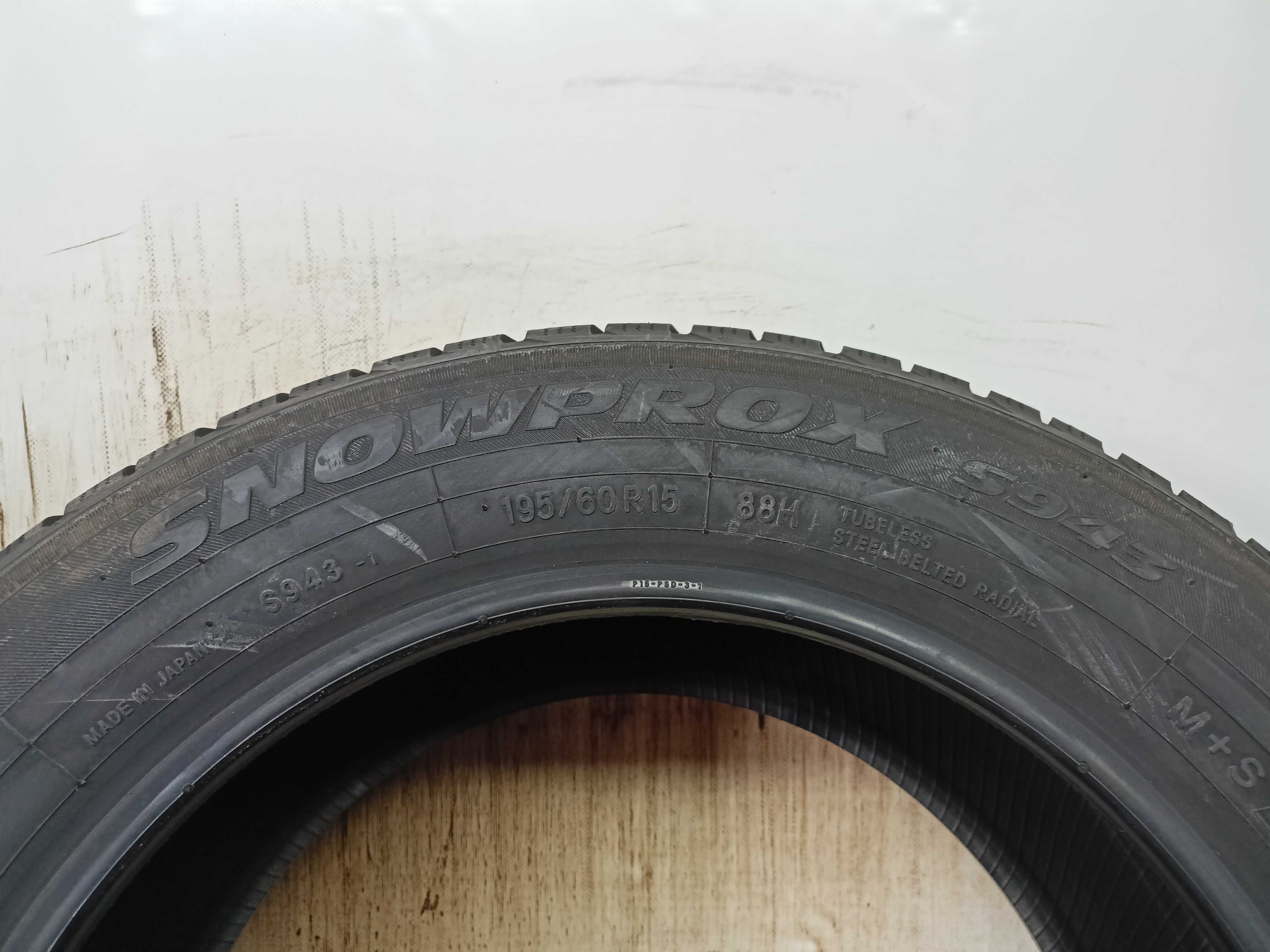 Toyo Snowprox 195/60/15 2017r. 88H Nowe (2191)