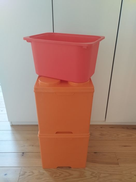 2 caixas LEGO de arrumação + 2 de IKEA