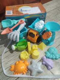 Duży zestaw zabawek do piasku dla dzieci
