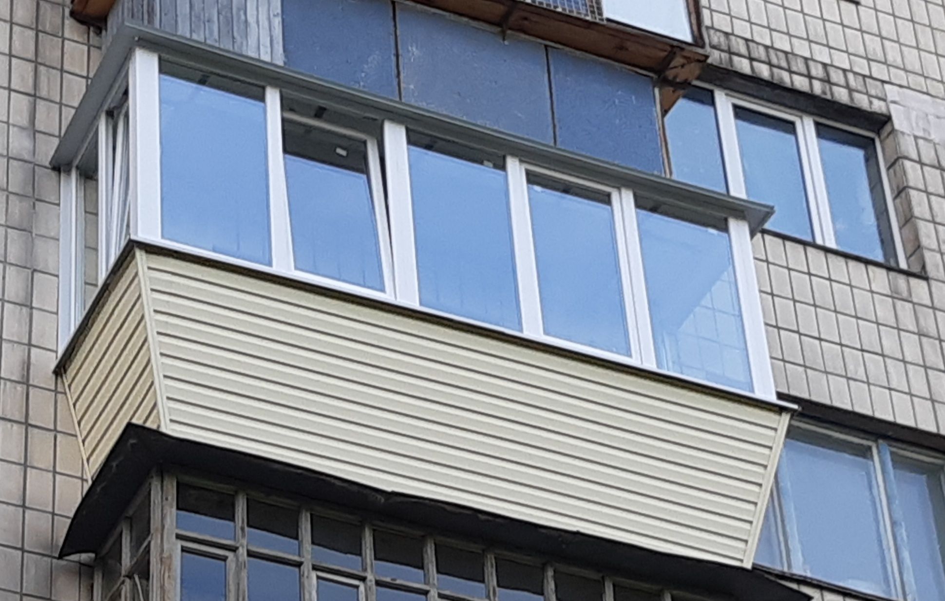 Французький балкон скління балкона зварювання виносу розширення