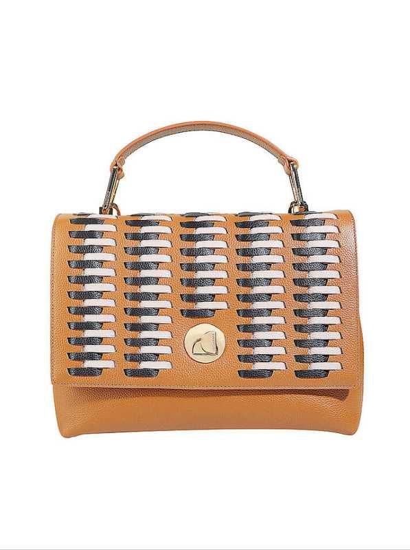 Сумочка coccinelle liya infilature multi caramel мульт.карамель