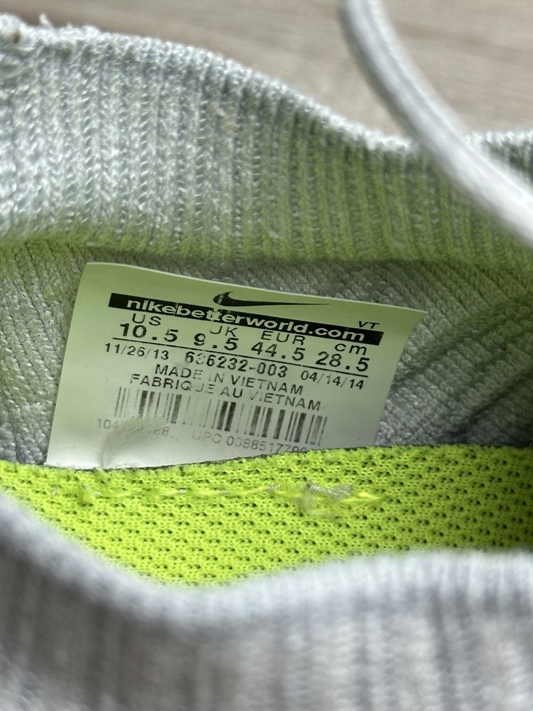 Оригінальні бігові кросівки Nike Free Run Flyknit 3.0 (44.5-28.5см)
