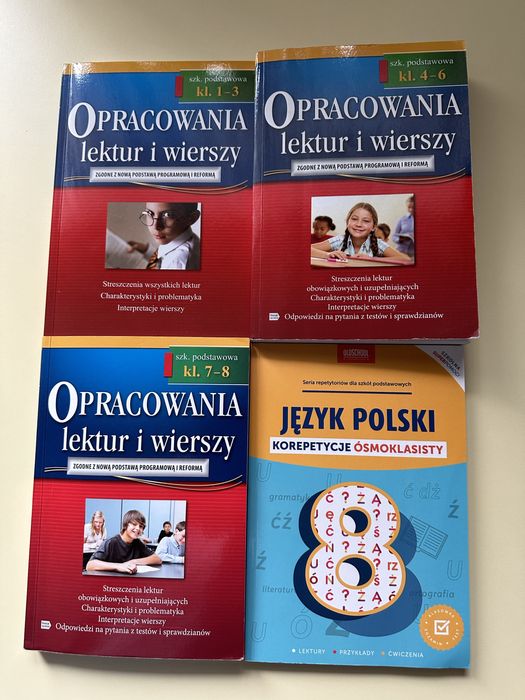 Opracowania lektur. Egzamin 8 klasisty.