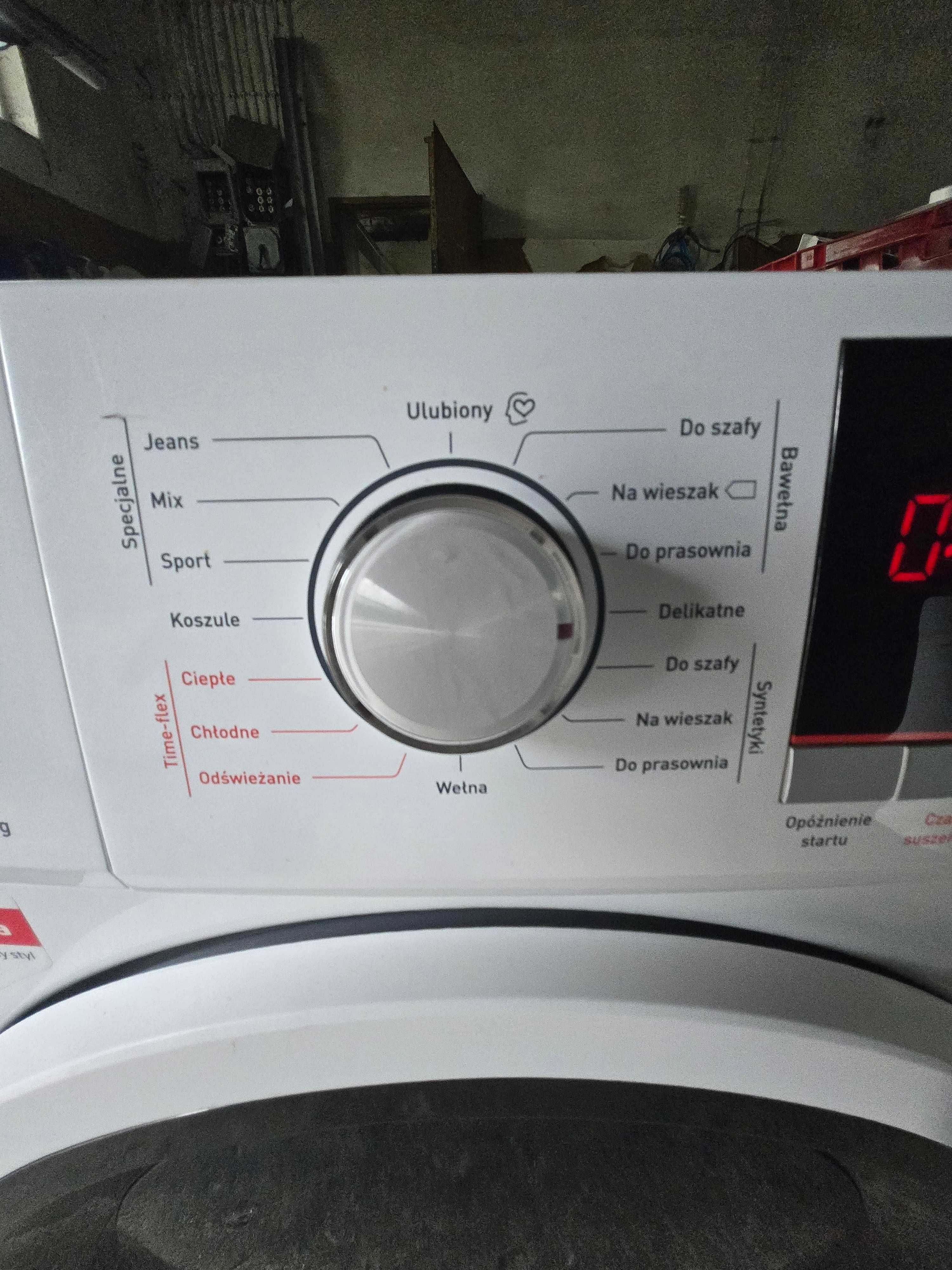 Suszarka Amica z pompą ciepła.8kg.A 3+.LCD.PL.Super stan.Gwar.