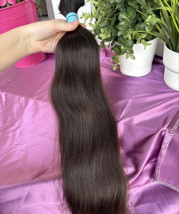 1) wlosy dziewicze 55 cm 120 gr