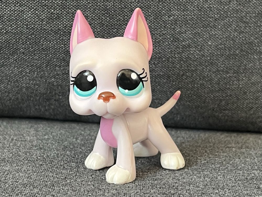 Lps Pet shop dog niemiecki #1022 oryginał przezroczyta rureczka