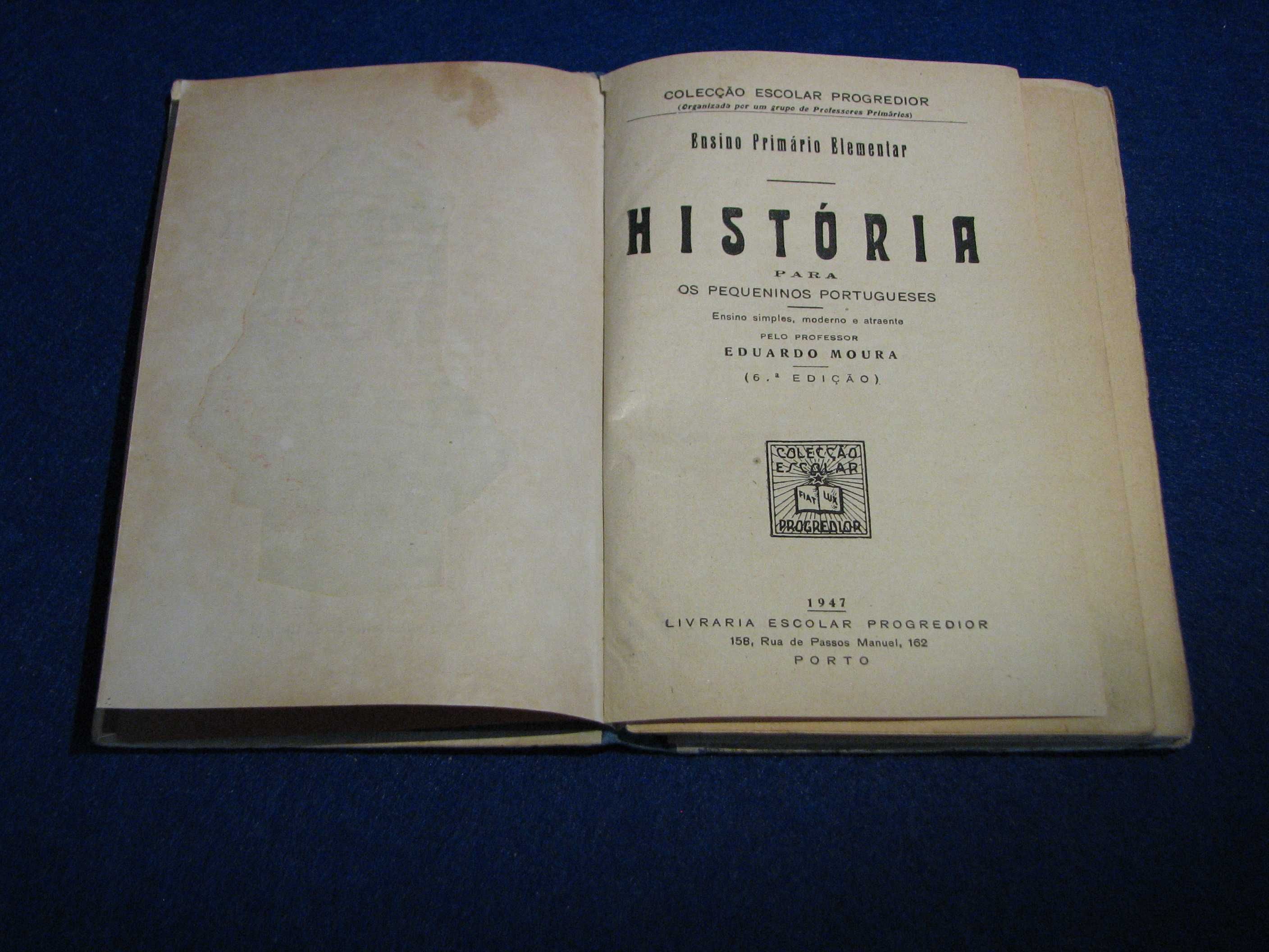 Livro Antigo Escolar  (Historia )