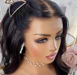 Nowa naturalna peruka lace front 100% ludzki włos na co dzień
