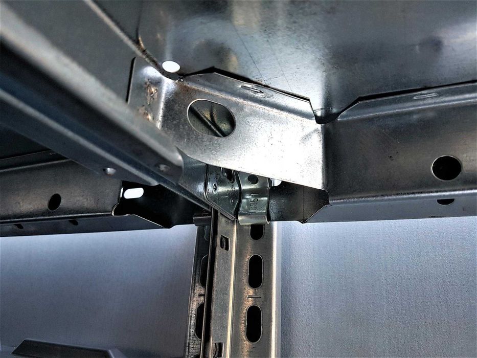 Regał Magazyn 64x185x400cm Metalowy Półka Ocynk Garaż Piwnica Warsztat